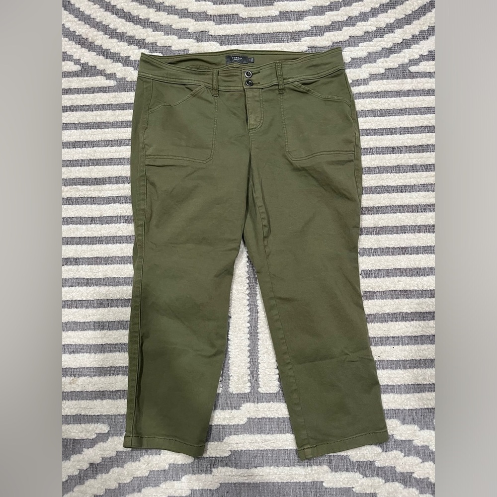 Torrid feel the fit army‎ green jeans